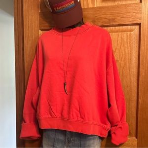 NWT We the Free cropped sweatshirt